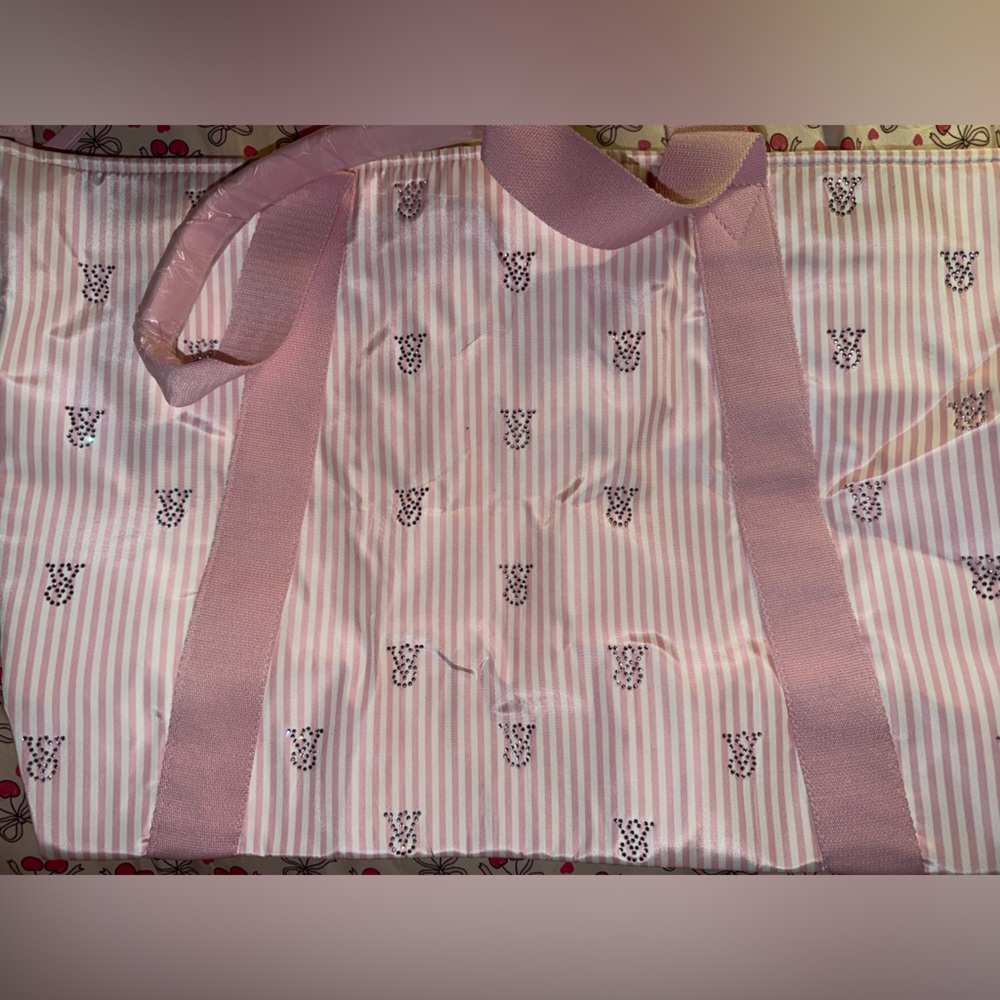 Victoria's Secret Pink and White Tote Bag - Picture 2 of 6